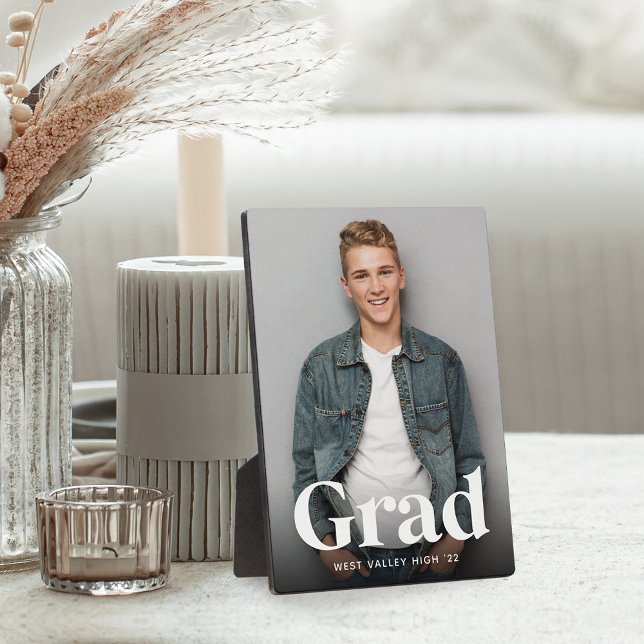 Placa Expositora Modern Grad Overlay | Graduation Photo Vertical (Subido por el creador)