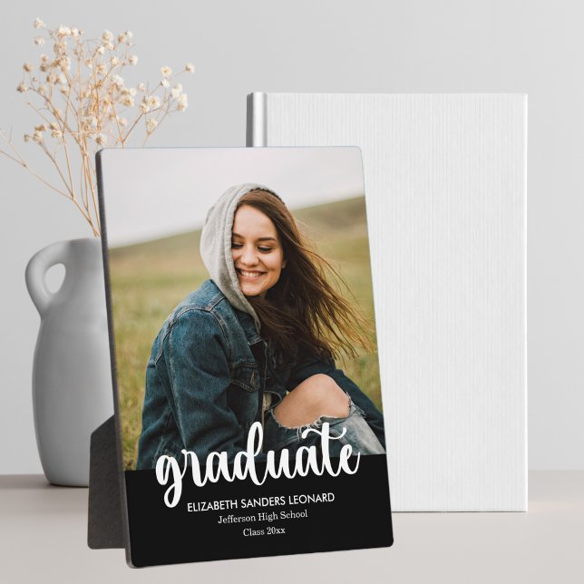 Placa Expositora Modern Graduation Photo with White Writing (Subido por el creador)