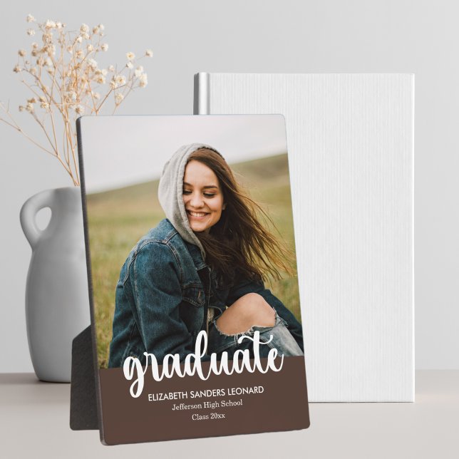 Placa Expositora Modern Graduation Photo with White Writing (Subido por el creador)