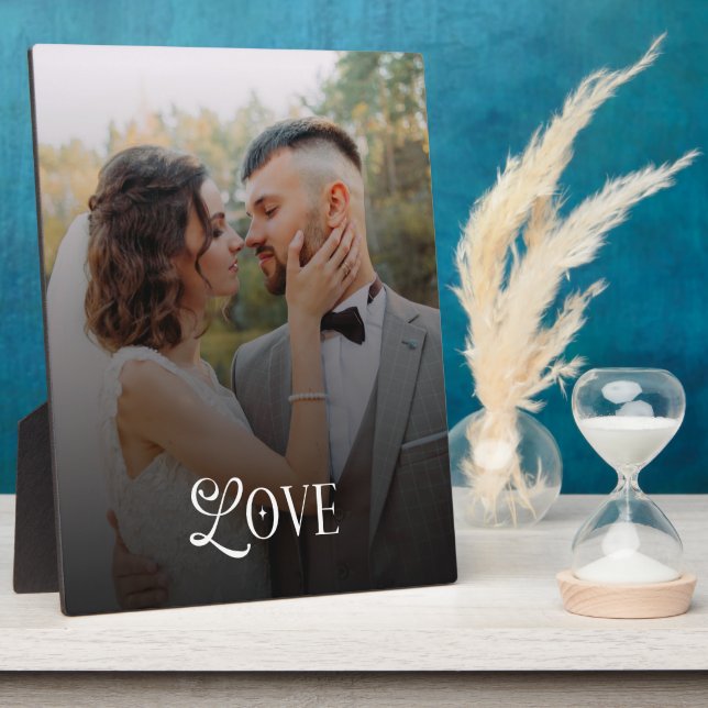 Placa Expositora Modern Love Wedding Photo Couples (Lado)