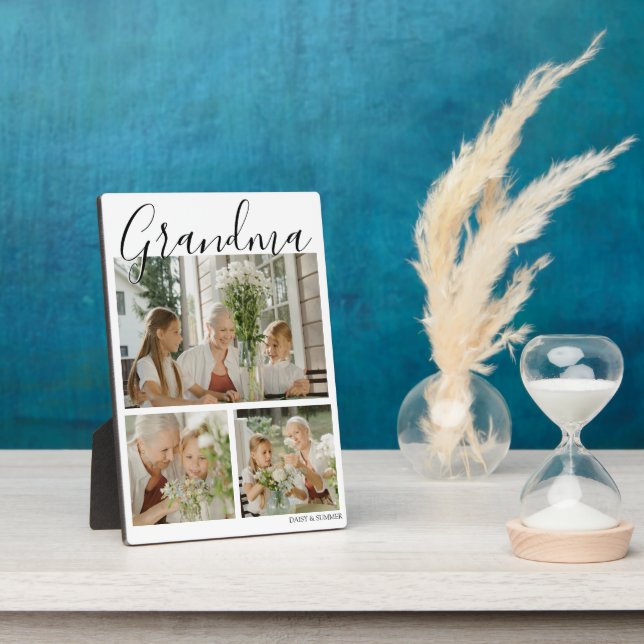 Placa Expositora Moderna 3 foto abuela (Lado)