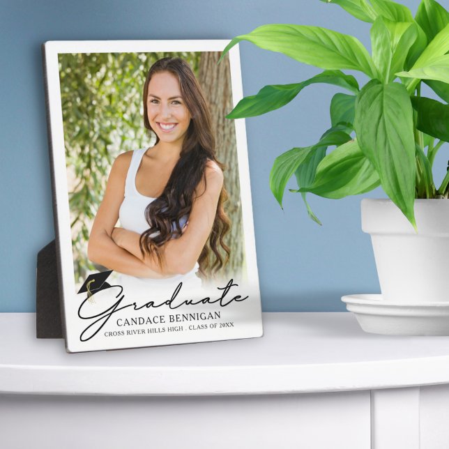 Placa Expositora Moderna escritura de graduación de foto Keepsake (Subido por el creador)