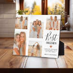 Placa Expositora Moderna red de fotos de los mejores amigos regalo<br><div class="desc">Crea tu propia placa fotográfica de mejor amigo con esta plantilla de cuadrícula de imágenes moderna. Simplemente suba tus propias fotografías y personalizar el texto. Con el título de "Mejores Amigos",  una cita de amistad,  un lindo corazón que puede cambiarse a cualquier color y nombre/s.</div>