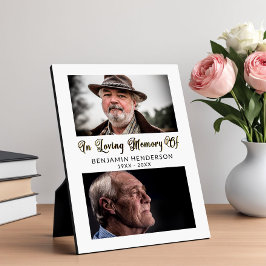 Placa Expositora Moderno En La Memoria De Amar 2 Foto