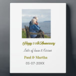 Placa Expositora Moderno feliz 50 aniversario agregar nombre fecha<br><div class="desc">Diseño para pareja enamorada</div>