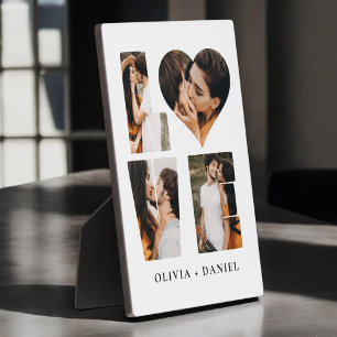 Placa Expositora Moderno LOVE Heart Photo Instagram El día de San V