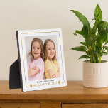Placa Expositora Moderno, te queremos Gigi Grandkids Foto<br><div class="desc">Te amamos Gigi Grandkids Foto Plaque personalizada — Personaliza con tu foto favorita y los nombres de tus nietos. Hace un tesoro obsequio por mantener a la abuela por su cumpleaños,  el día de la madre,  el día de los abuelos y otros días especiales.</div>