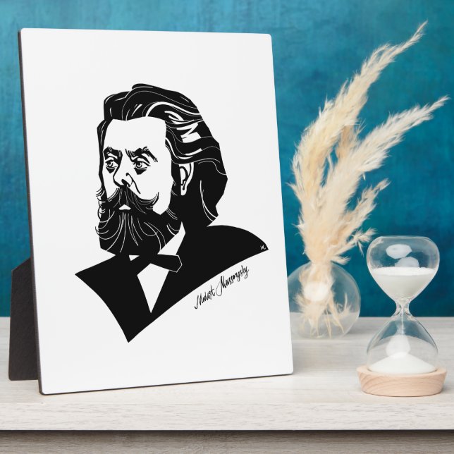 Placa Expositora Modest Mussorgsky (Lado)