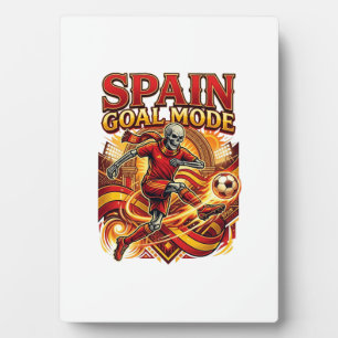 Placa Expositora Modo Gol España Esqueleto Delantero Naciones Stree
