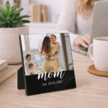 Mom Established Elegant Script Photo 