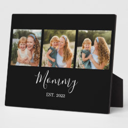 Placa Expositora Mom Established Modern Script Black 3 Photo