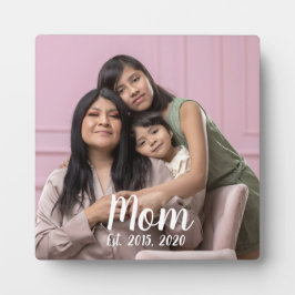 Placa Expositora Mom Established Modern Script Photo
