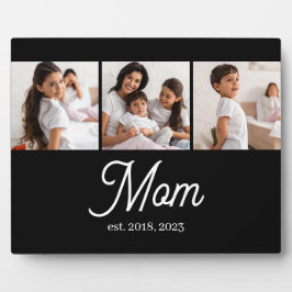Placa Expositora Mom Established Script Black 3 Photo