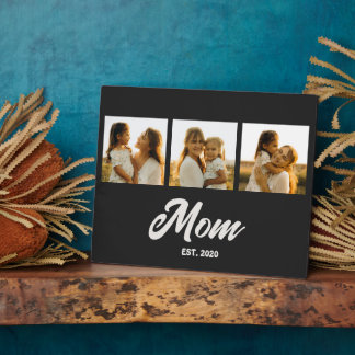 Placa Expositora Mom Established Script Black 3 Photo
