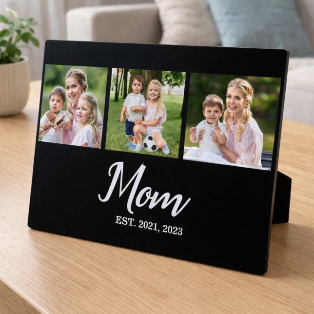 Placa Expositora Mom Established Script Black 3 Photo (Subido por el creador)