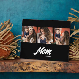 Placa Expositora Mom Established Script Black Photo