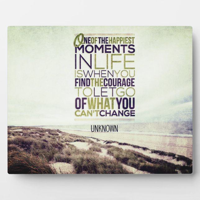 Placa Expositora Momentos Más Felices En La Plaque De La Vida (Frente)