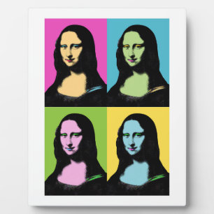 Placa Expositora Mona Lisa - Estilo de arte pop