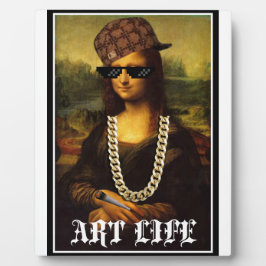 Placa Expositora Mona Lisa Thug Life Art Life