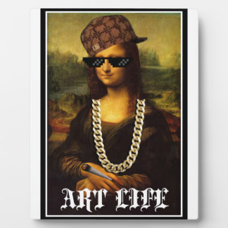 Placa Expositora Mona Lisa Thug Life Art Life