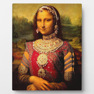 Placa Expositora Monalisa real india - Plaque de tabletop con cabal