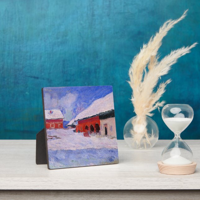 Placa Expositora Monet - Casas rojas en Bjornegaard (in situ)
