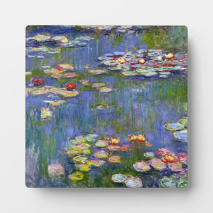 Placa Expositora Monet Water Lilies 1916 Plaque