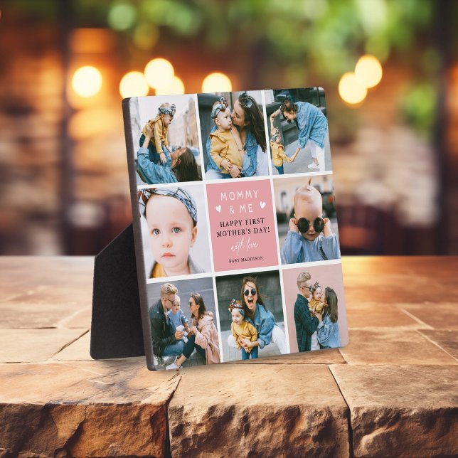 Placa Expositora Monísimo collage de fotos 'Mamá y yo' Primer día d (Subido por el creador)