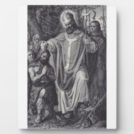 Placa Expositora Mono benedictino inglés de Saint Boniface