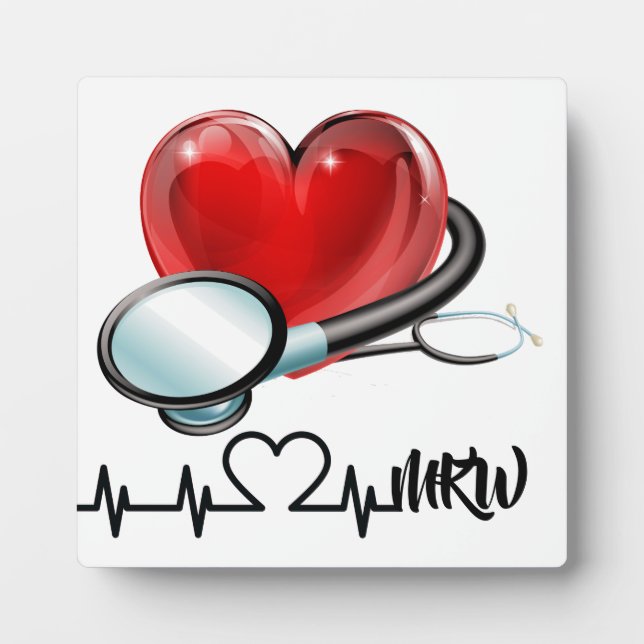 Placa Expositora Monograma médico (Frente)