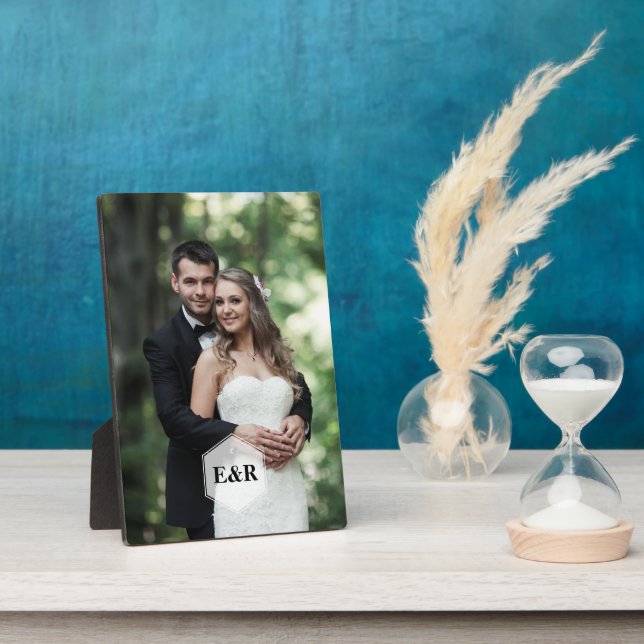 Placa Expositora Monograma moderno (Lado)