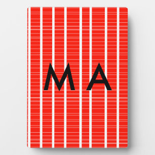 Placa Expositora Monograma simple añada su letra de nombre man mini