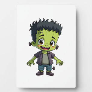 Placa Expositora Monstruo de Frankenstein - Dibujo animado de Hallo