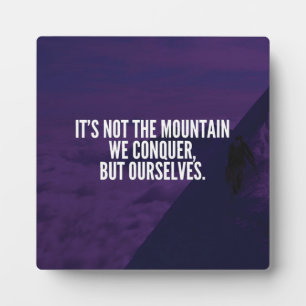 Placa Expositora Montaña conquistadora - Motivacional