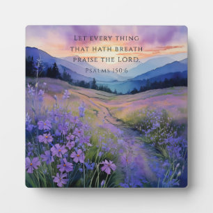 Placa Expositora Montaña Sunset Christian Plaque