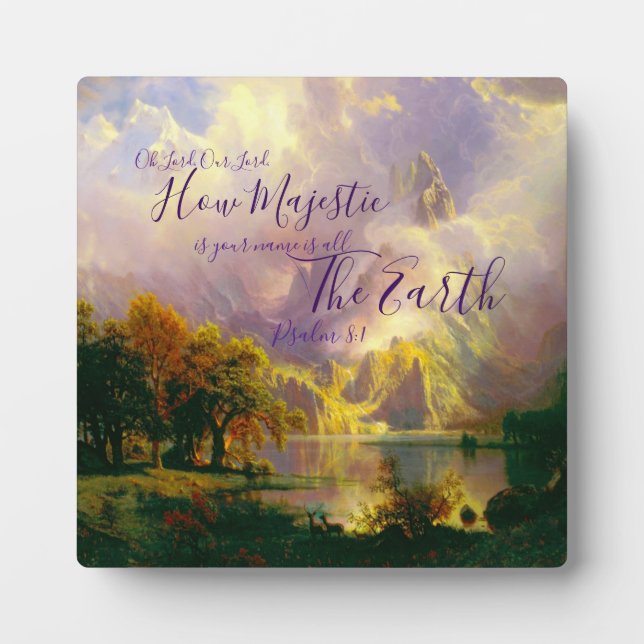 Placa Expositora Montañas Rocosas Majestuosas (Frente)