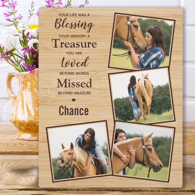 Placa Expositora Monumento a los caballos personalizado Equine Keep (Subido por el creador)
