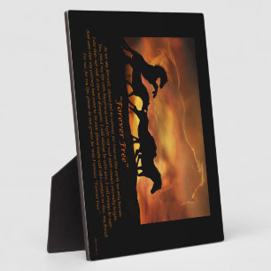 Placa Expositora Monumento al Caballo Libre para Siempre