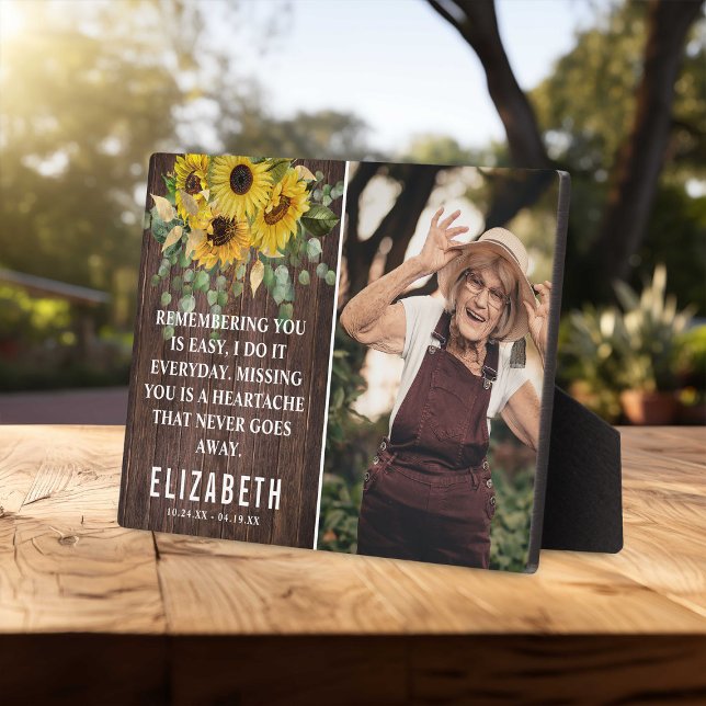 Placa Expositora Monumento al Girasol Rústico | Familia Photo Keeps (Subido por el creador)