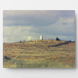 Placa Expositora Monumento Nacional del Pequeño Bighorn Battlefield