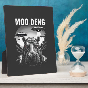Placa Expositora Moo Deng Baby Pygmy Hippo Alimentos para OVNI