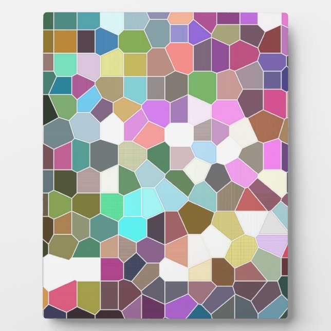 Placa Expositora Mosaico de flores (Frente)