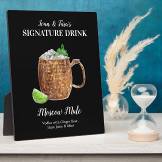 Placa Expositora Moscow Mule • PERSONALIZA esta Bebida Destacada