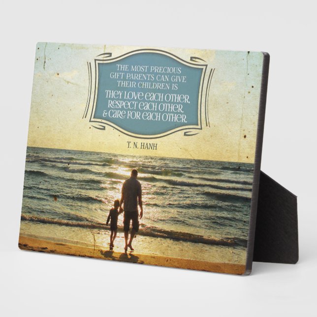 Placa Expositora Most Precious Gift Parents Can Give (Lado)