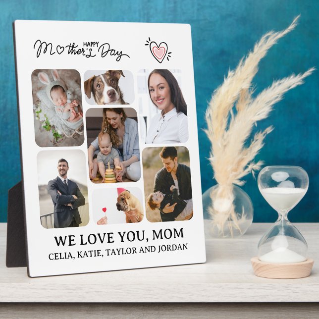 Placa Expositora Mostrar a mamá que te importa: foto personalizada  (Show Mom You Care: Personalized Photo Keepsake)