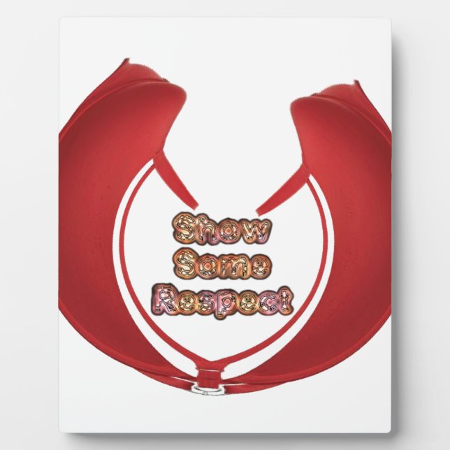 Placa Expositora Mostrar algunas imágenes de respeto (Frente)