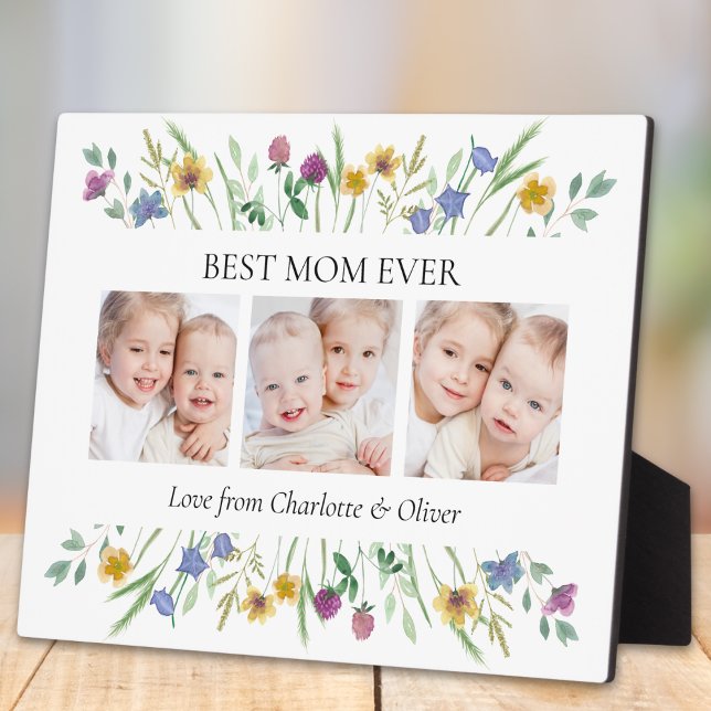 Placa Expositora Mother's Day Best Mom Ever Floral (Subido por el creador)