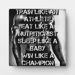 Placa Expositora Motivación del entrenamiento: entrenar como atleta