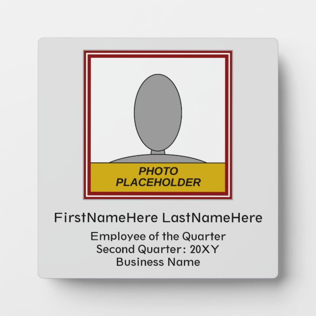 Placa Expositora Motivador, Premio Básico de Reconocimiento de Pers (Frente)