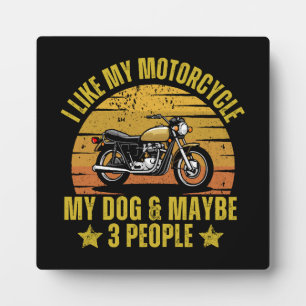 Placa Expositora Motocicleta de perro